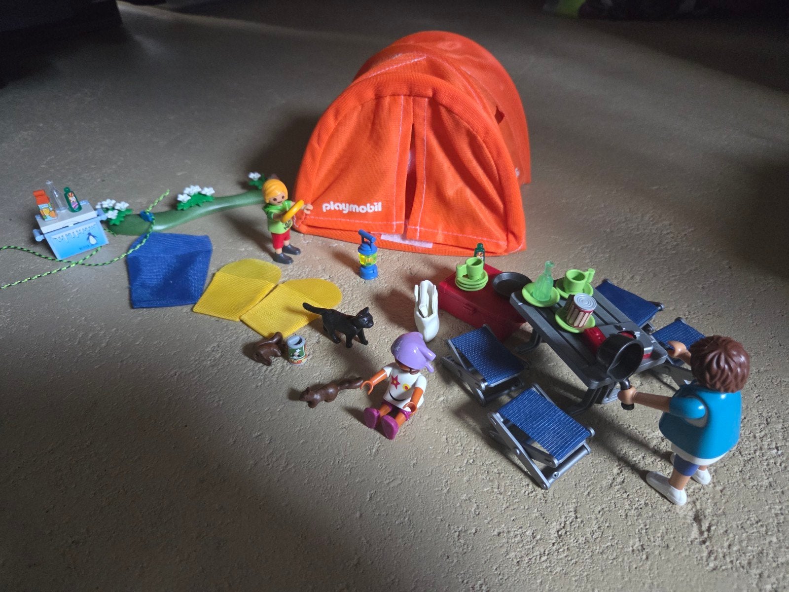 Playmobil Camping Set met Tent en Accessoires, Gebruikt, Complete set, Overige typen, Family fun