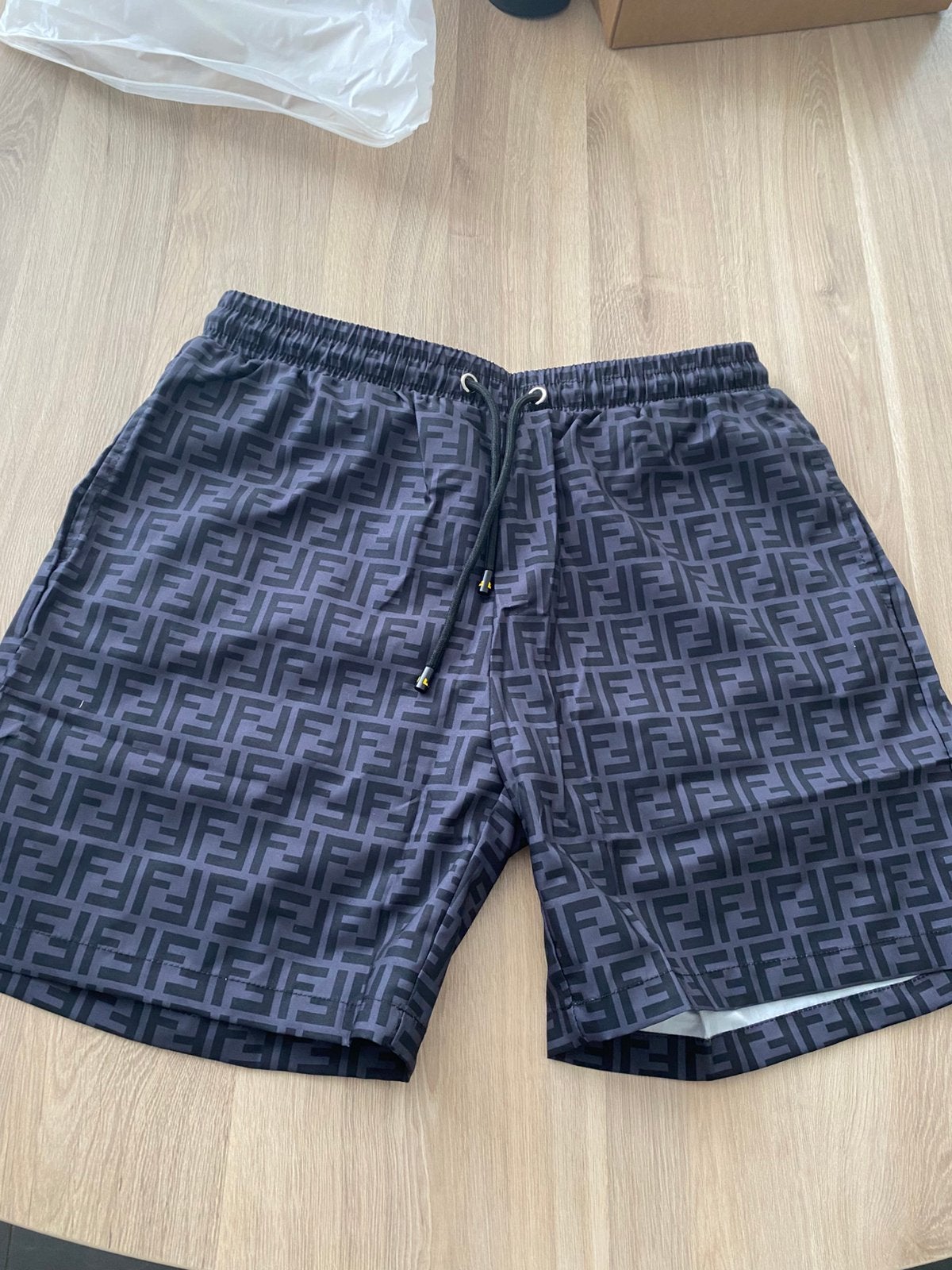 Fendi FF Logo Zwemshorts, Kleding | Heren, Ophalen of Verzenden, Zo goed als nieuw, Maat 56/58 (XL), Zwart