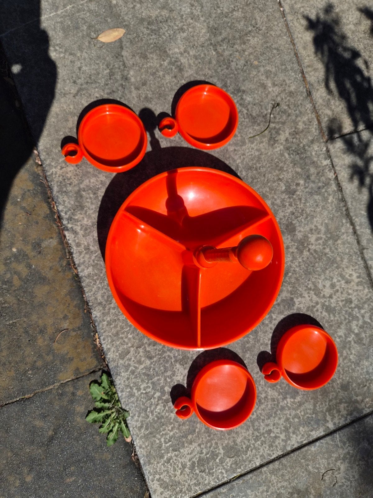 Vintage EMSA snackcarrousel space age, West Germany jaren 70, Huis en Inrichting, Keuken | Servies, Overige materialen, Gebruikt