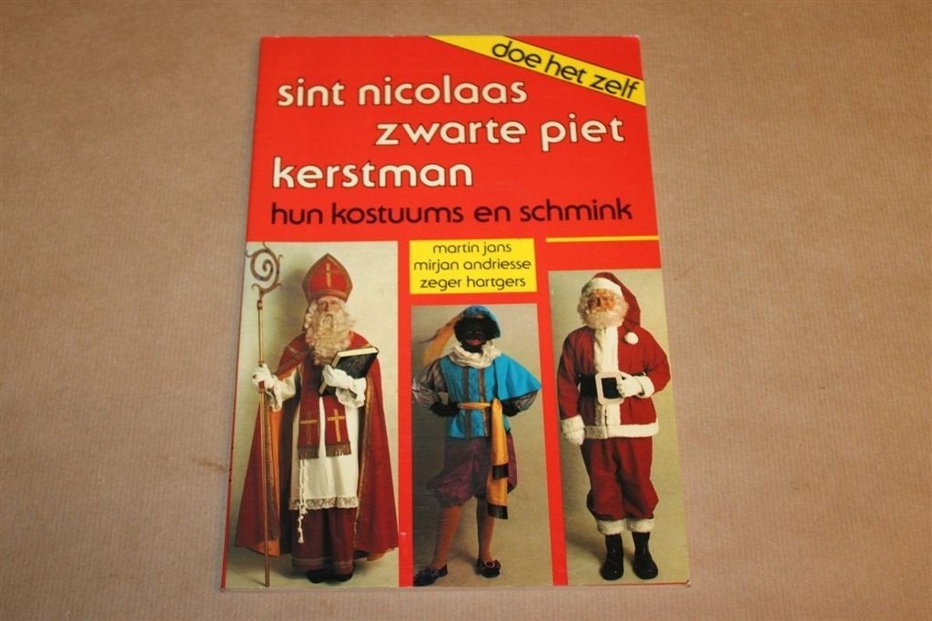 Sint Nicolaas, Zwarte Piet, Kerstman — Patronen en Grimeren, Gebruikt, -, -, Ophalen of Verzenden