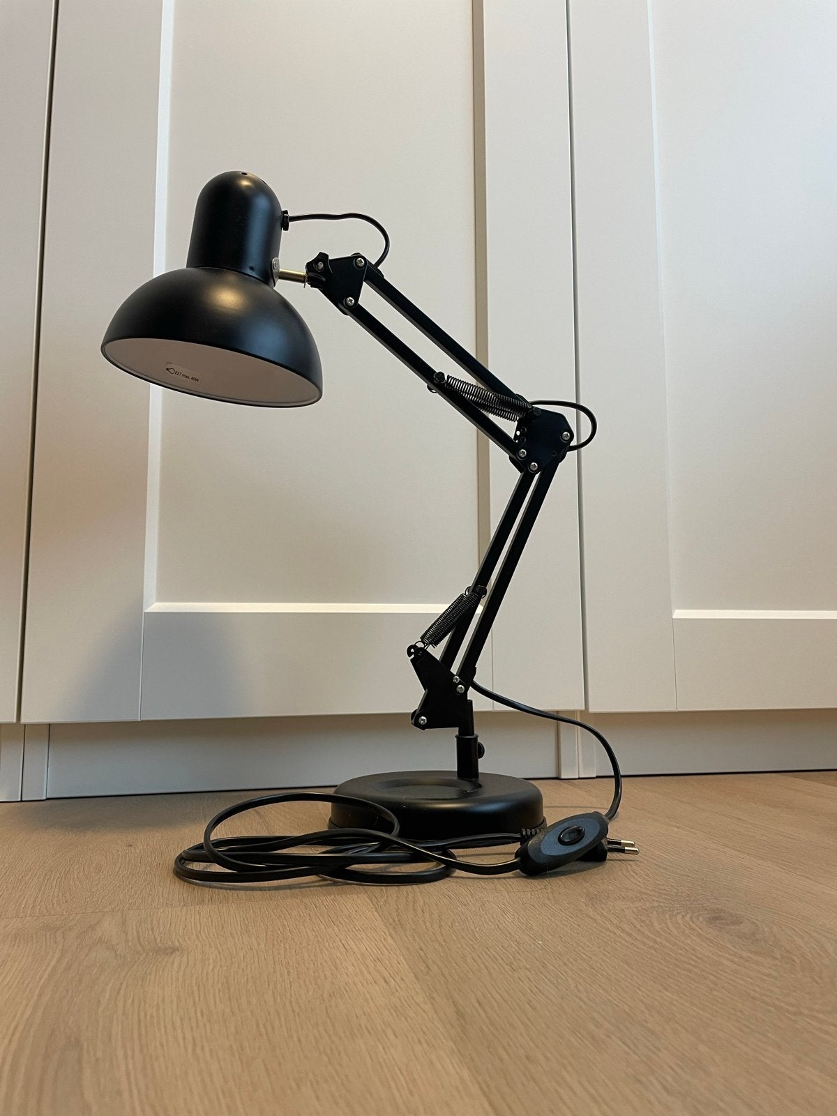 Verstelbare Bureaulamp Zwart, Bureaulamp, Overige merken, Zwart, Metaal