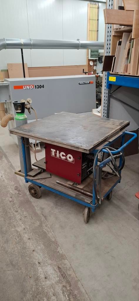 Mobiele laskar met Tico mig - mag lasapparaat, Ophalen, 150 tot 250 ampère, Co2