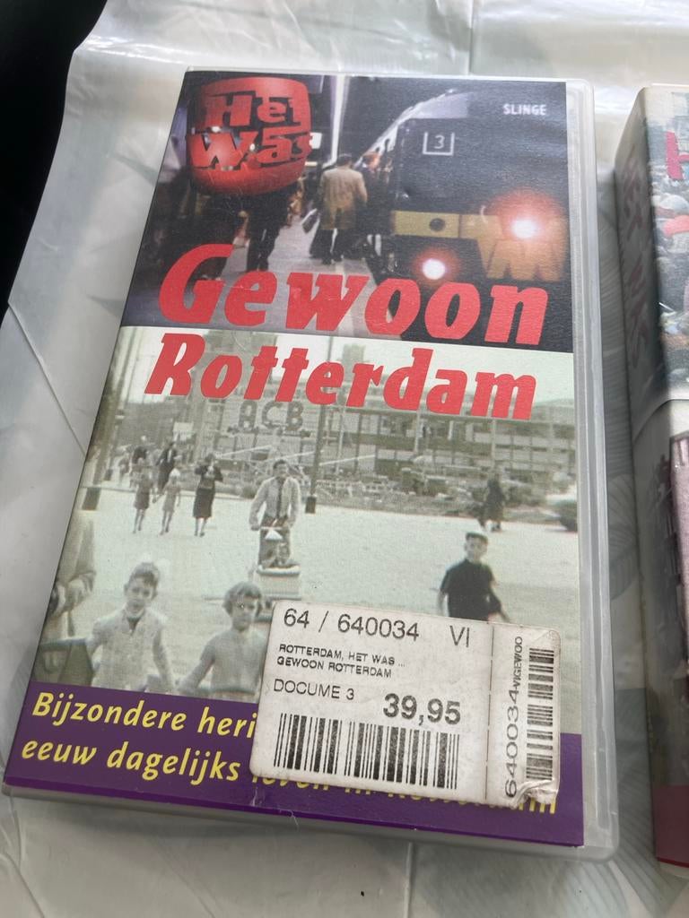 Het Was... Gewoon Rotterdam VHS - Documentaire, Alle leeftijden, Ophalen of Verzenden, Gebruikt, Documentaire