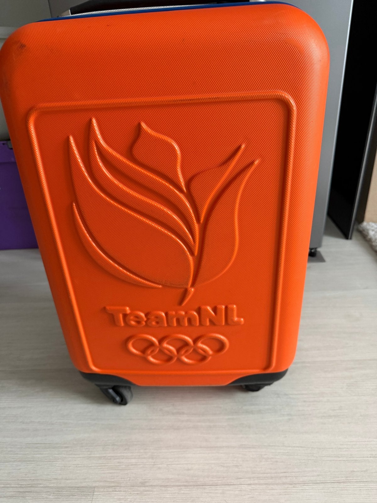 Princess Traveller TeamNL Olympische Koffer Oranje, Gebruikt, 50 tot 60 cm, Hard kunststof, Ophalen of Verzenden