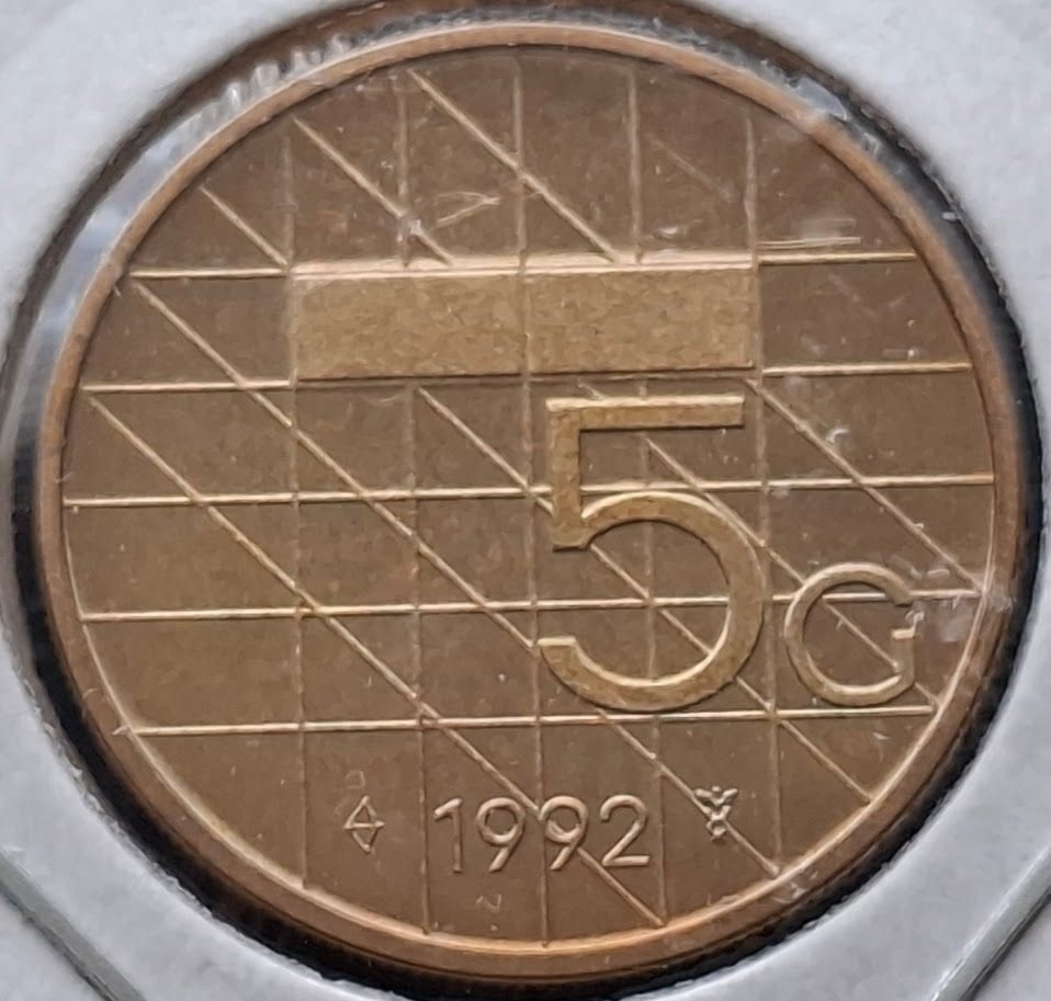 Nederland 5 gulden 1992 UNC - Beatrix*, Postzegels en Munten, Munten | Nederland, Verzenden, Koningin Beatrix, 5 gulden, Losse munt