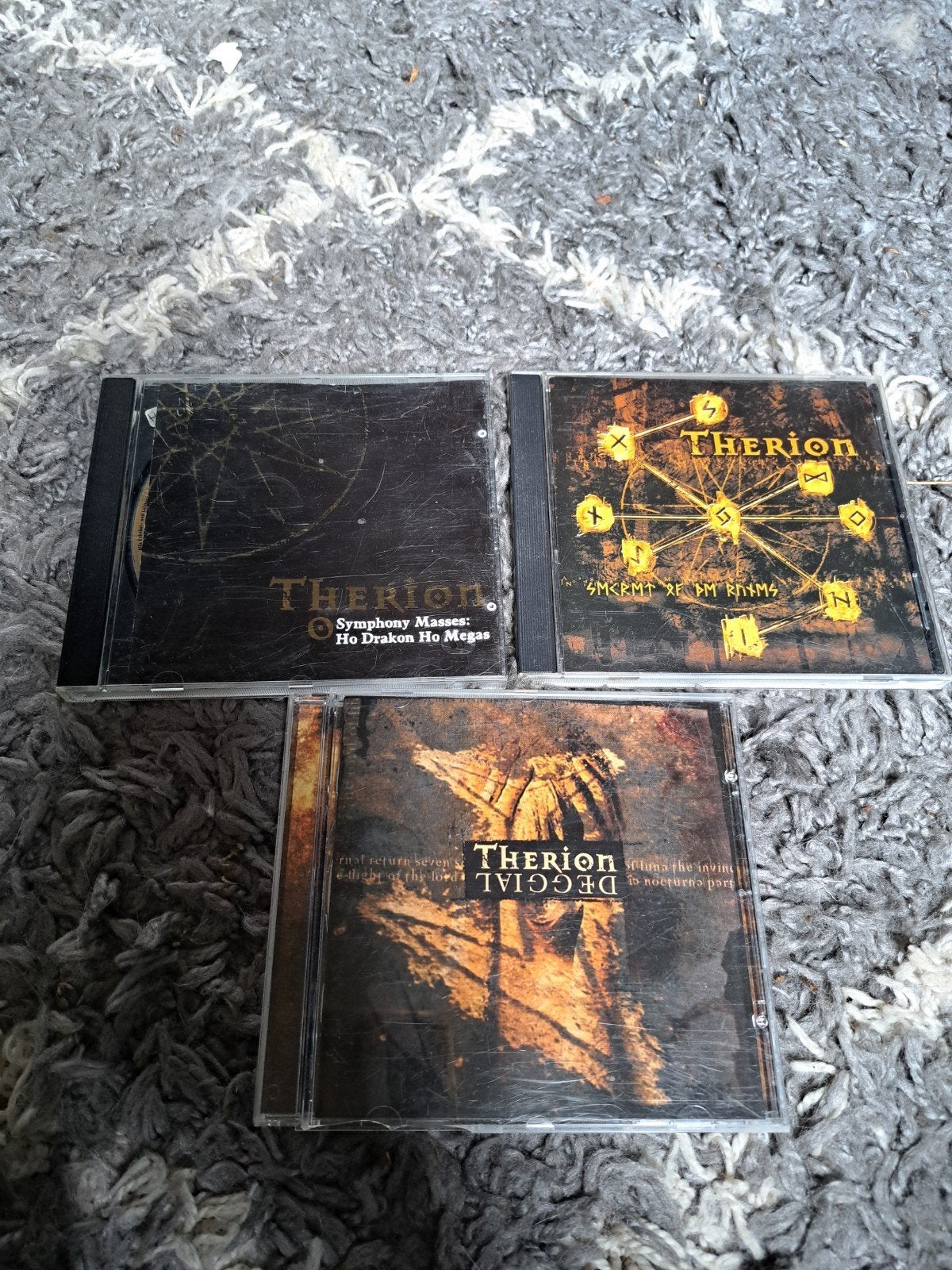 3 cd's Therion, Ophalen of Verzenden, Zo goed als nieuw