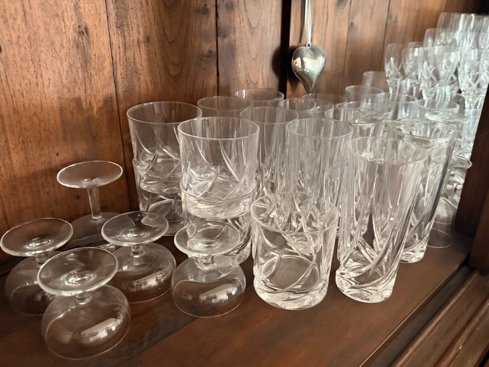 Grote collectie kristallen glazen, Ophalen of Verzenden