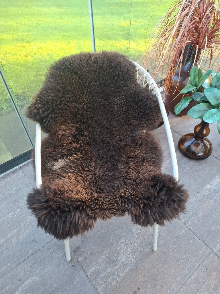 Lekkere dikke bruine schapenvacht, 100 tot 150 cm, Bruin, Nieuw, Overige vormen