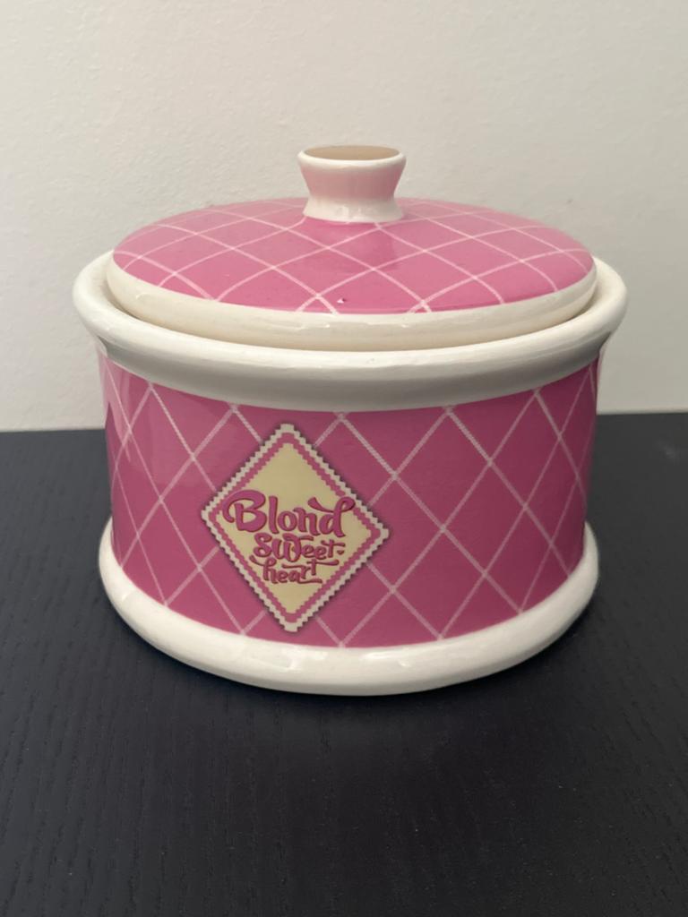 Blond Amsterdam Sweet Heart Voorraadpot - Roze/Wit, Blond Amsterdam, Gebruikt, Ophalen of Verzenden, Voorraadpot