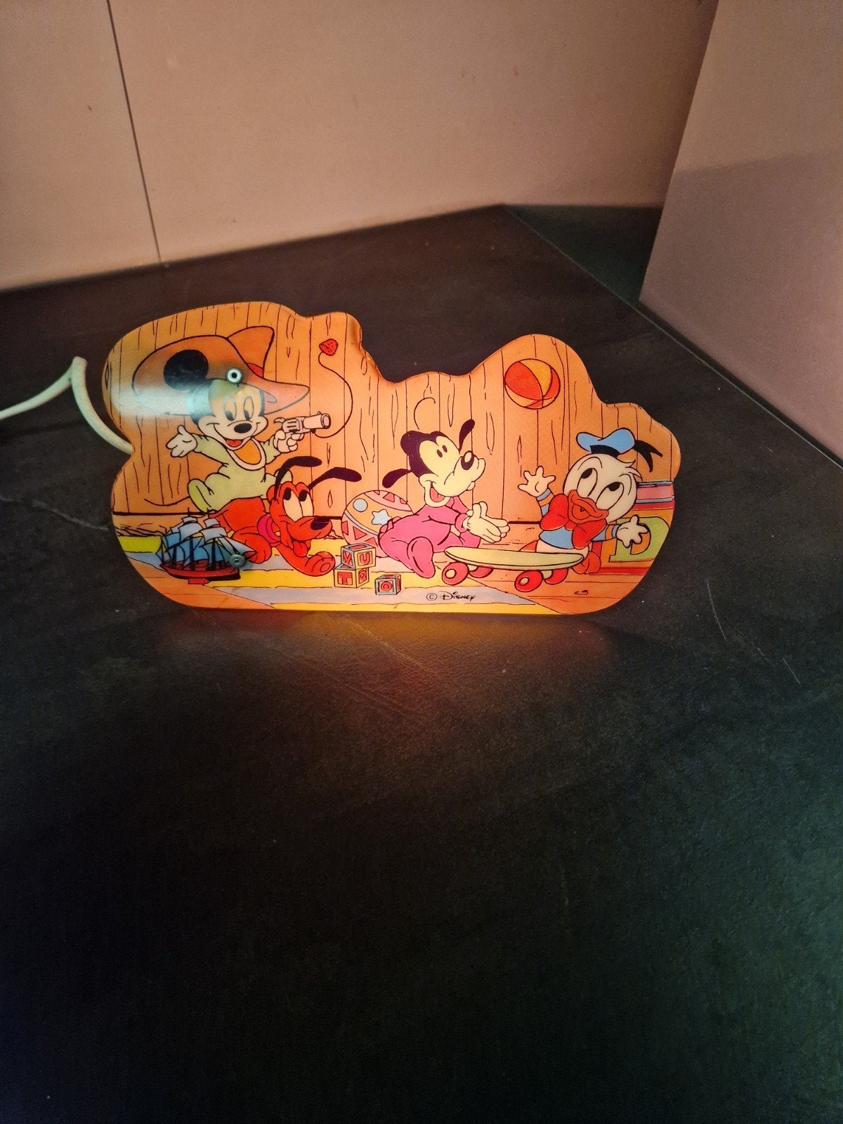 Mickey mouse Pluto Donald Duck  lamp Disney, Ophalen of Verzenden, Goofy of Pluto, Gebruikt, Overige typen
