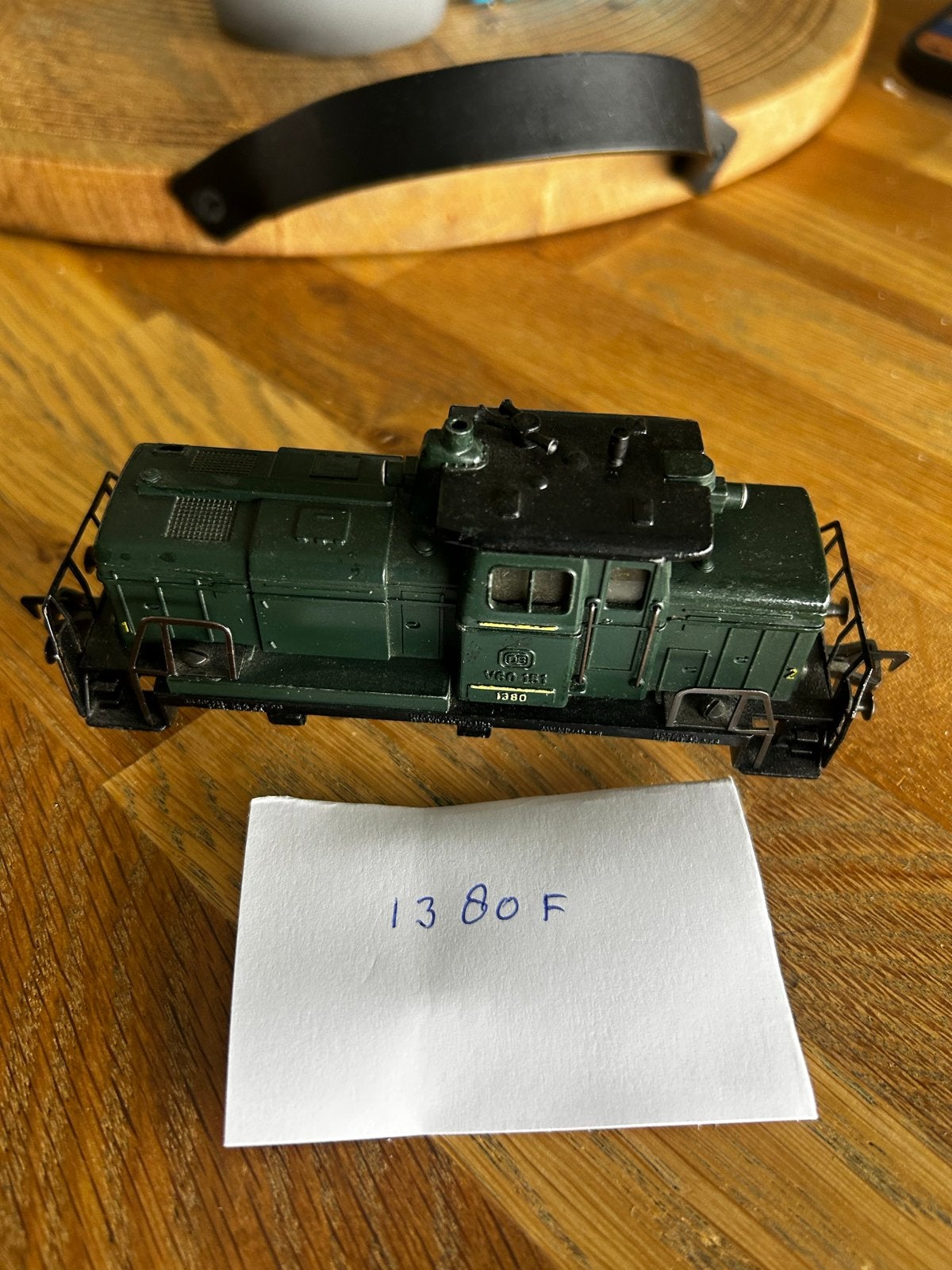 Fleischmann H0 Diesellocomotief V60 DB 1380F Groen, Gebruikt, Verzenden, Fleischmann, Gelijkstroom