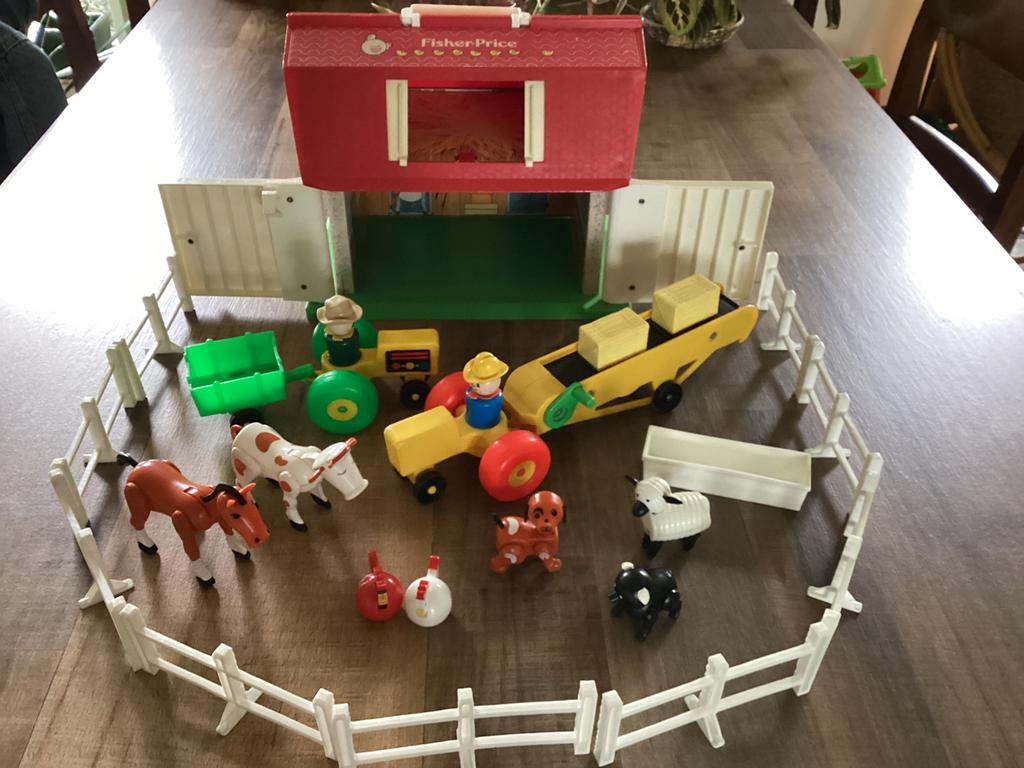 Fisher-Price boerderij met accessoires, Kinderen en Baby's, Speelgoed | Fisher-Price, Ophalen of Verzenden, Gebruikt, Speelset