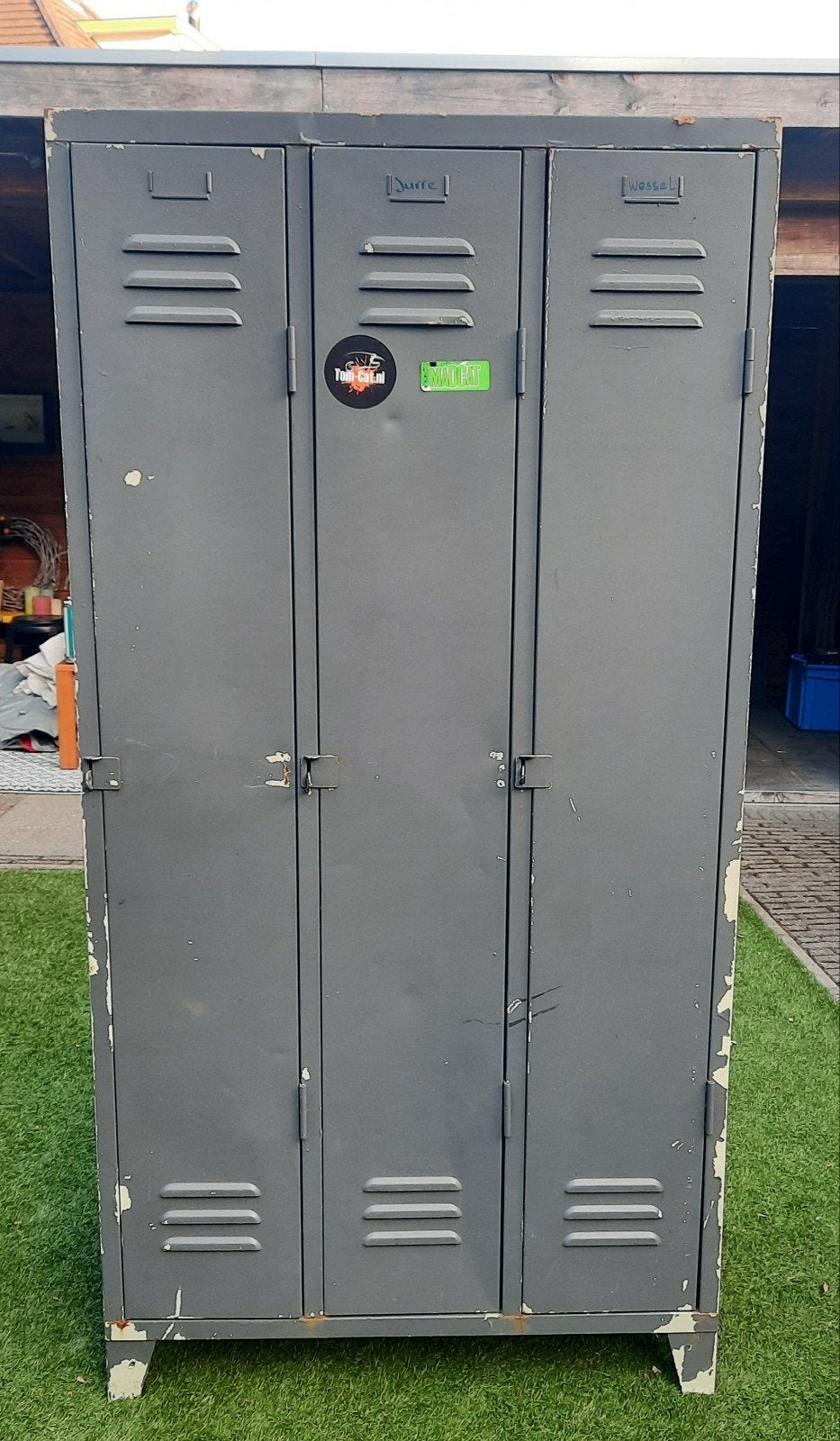 Lockerkast 3-deurs, Huis en Inrichting, Kasten | Lockerkasten, Ophalen, Gebruikt