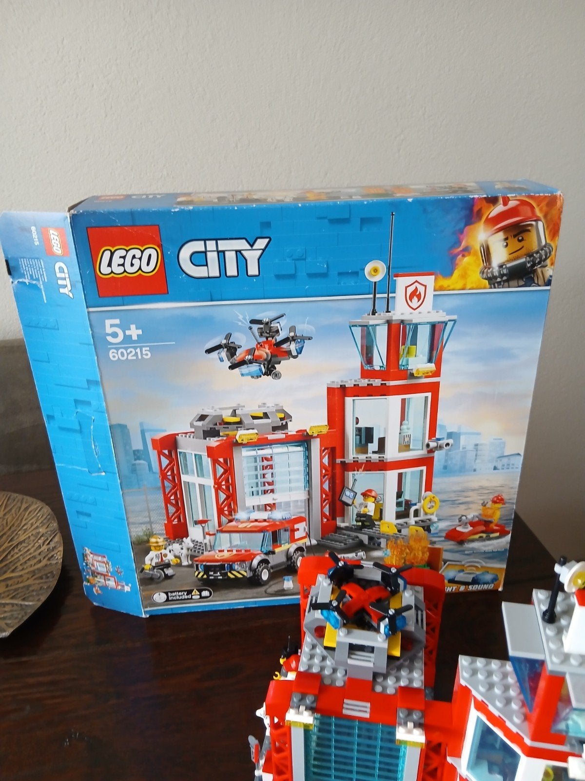 lego brandweerkazerne 60215, Lego, Ophalen of Verzenden, Inclusief instructies, Complete set