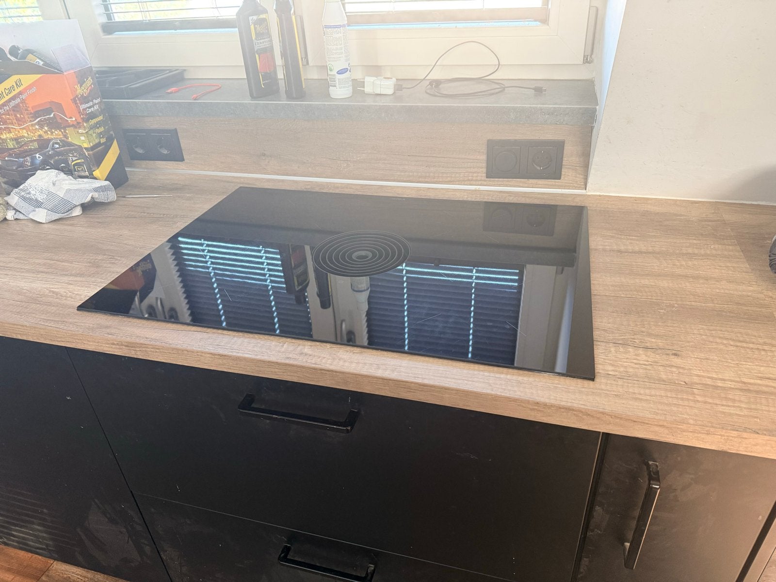 BORA Pure Inductiekookplaat met geïntegreerde afzuiging, Witgoed en Apparatuur, Ophalen, Gebruikt, 4 kookzones, Inbouw