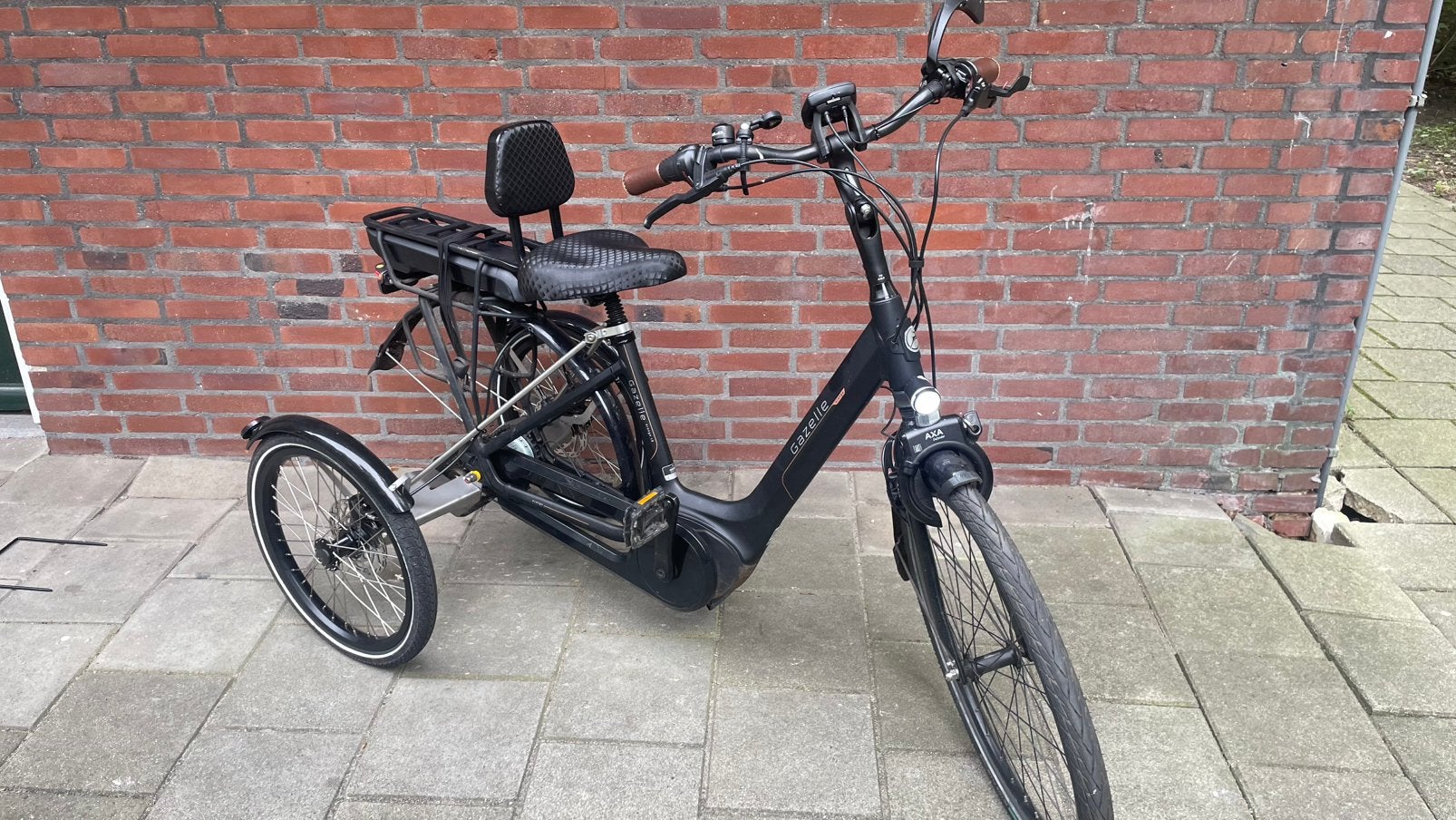 Gazelle orange HMB, elektrische driewieler, tworby, 42inch, Ophalen, Zo goed als nieuw, Schijfrem