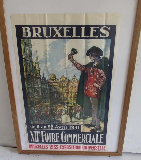 2 art deco affiches 1931 1933 Foire de bruxelles belleman, Verzenden
