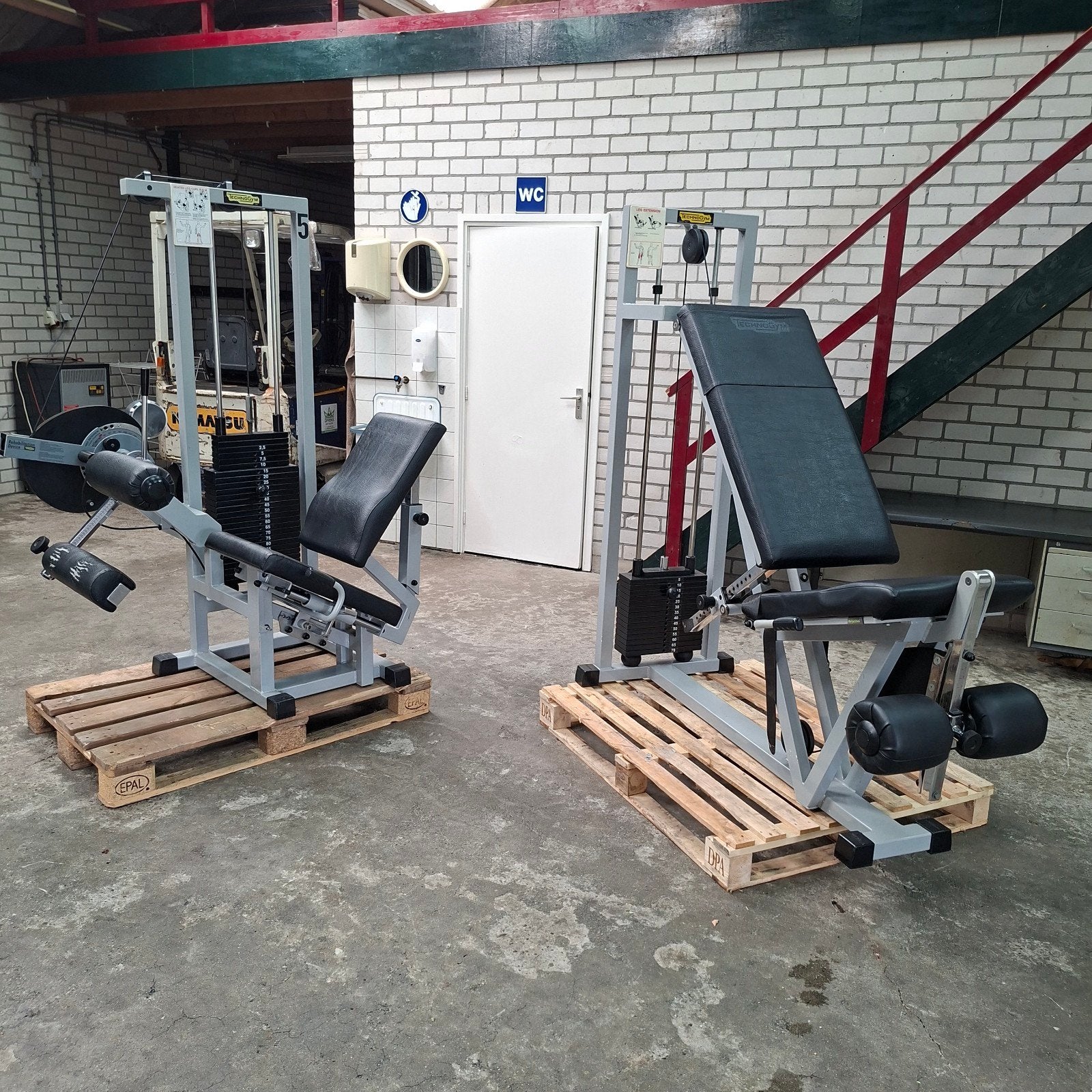 Technogym Leg Extension  + Technogym Leg Curl, Sport en Fitness, Ophalen, Gebruikt, Overige typen