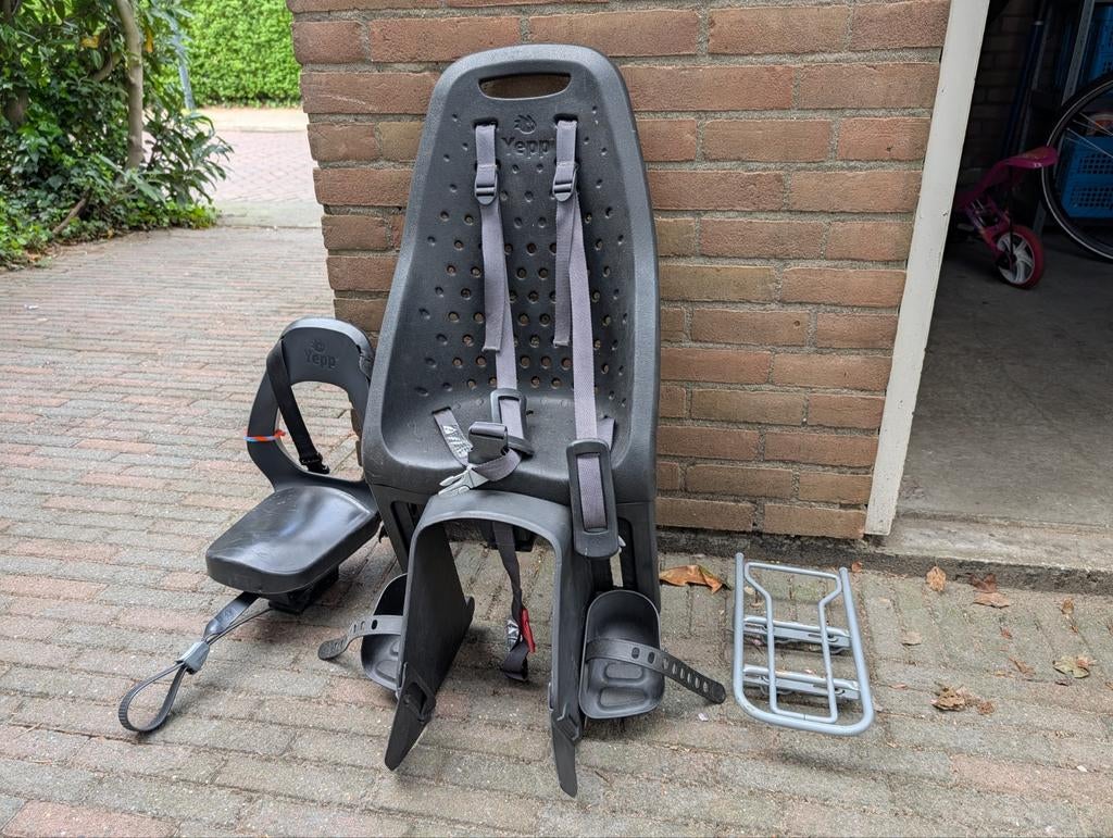 Yepp Fietszitjes Set: Junior, Maxi + Montagebasis & Sleutels, Ophalen