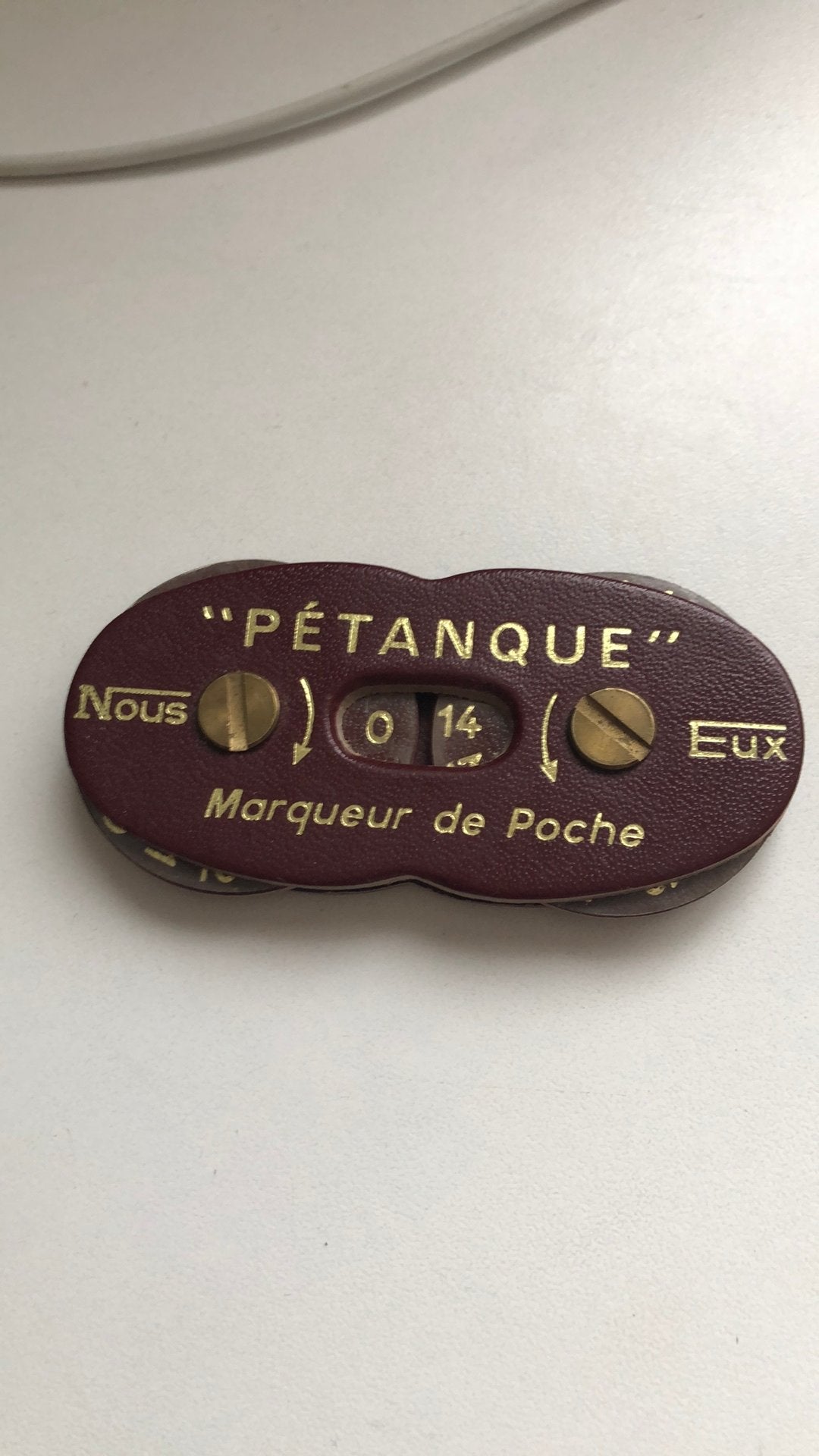 Vintage Pétanque Scoreteller - Garnero-Morena Menton, Ophalen, Gebruikt