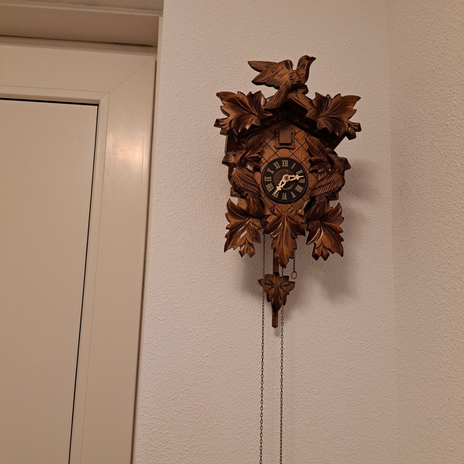 Prachtige handgesneden koekoeksklok, Ophalen of Verzenden