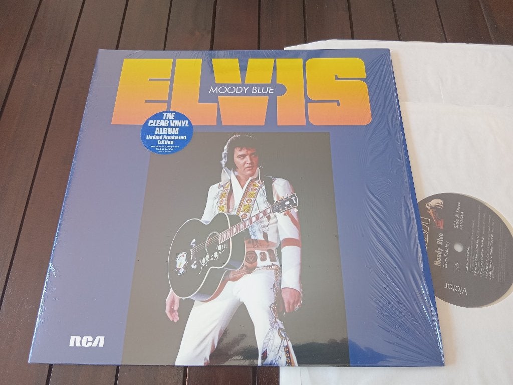 Elvis Presley FTD 2LP  Clear vinyl  Moody Blue first press, Cd's en Dvd's, Vinyl | Rock, Zo goed als nieuw, Colored vinyl, Dubbel-LP