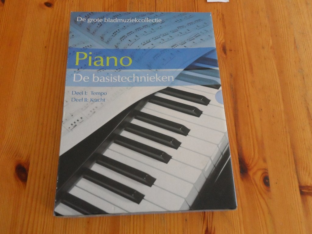 Piano - de basistechnieken deel 1 en 2, Klassiek, Les of Cursus, Ophalen of Verzenden, Zo goed als nieuw
