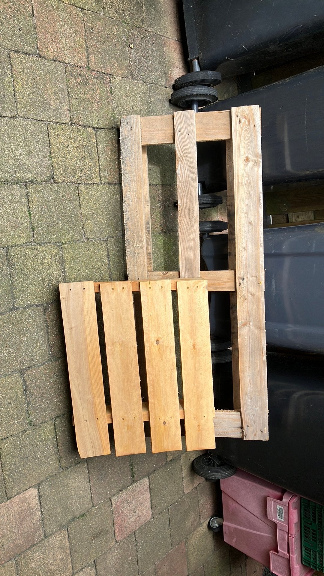 2 pallets gratis af te halen, Ophalen, Zo goed als nieuw, Pallet, Minder dan 200 cm