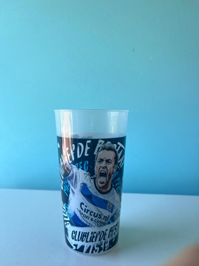 Bram van polen pec zwolle beker 0,25l, Ophalen of Verzenden, Zo goed als nieuw