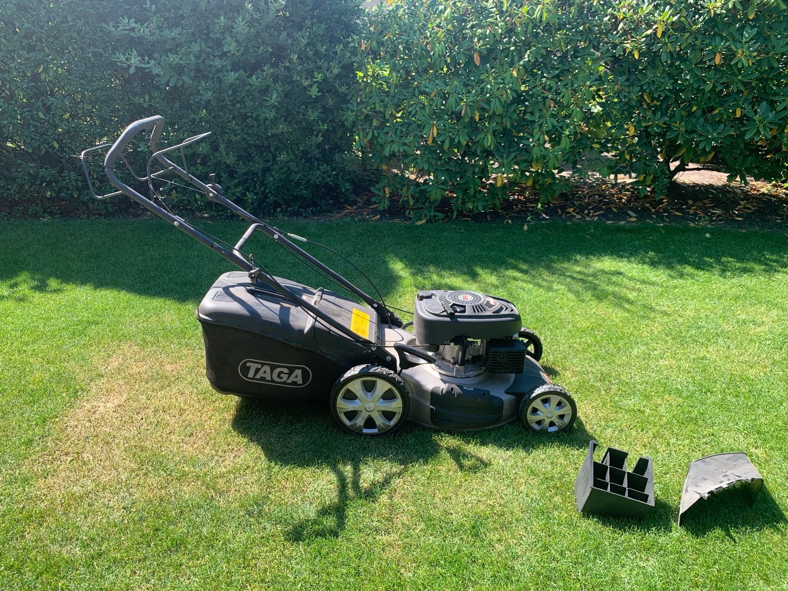 Taga Benzine Grasmaaier M450 - 48 cm Maaibreedte, Ophalen, Cirkelmaaier, Gebruikt, 40 t/m 49 cm