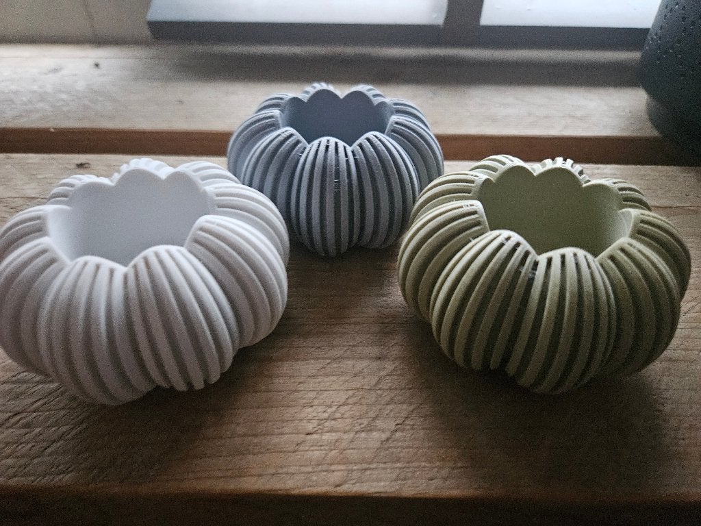 Leuke pumpkin 3D print theelichthouder, Verzenden, Nieuw, Kunststof, Waxinelichthouder