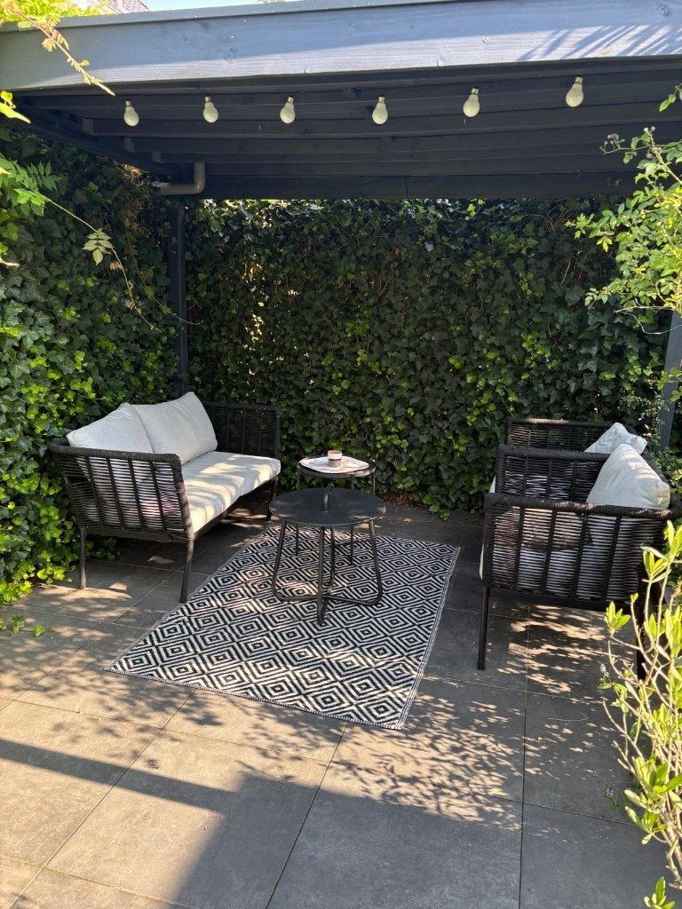Tuinset (gratis afhalen), Tuin en Terras, Tuinsets en Loungesets, Gebruikt, Tuinset, Wicker, 4 zitplaatsen, Bank, Stoel, Ophalen