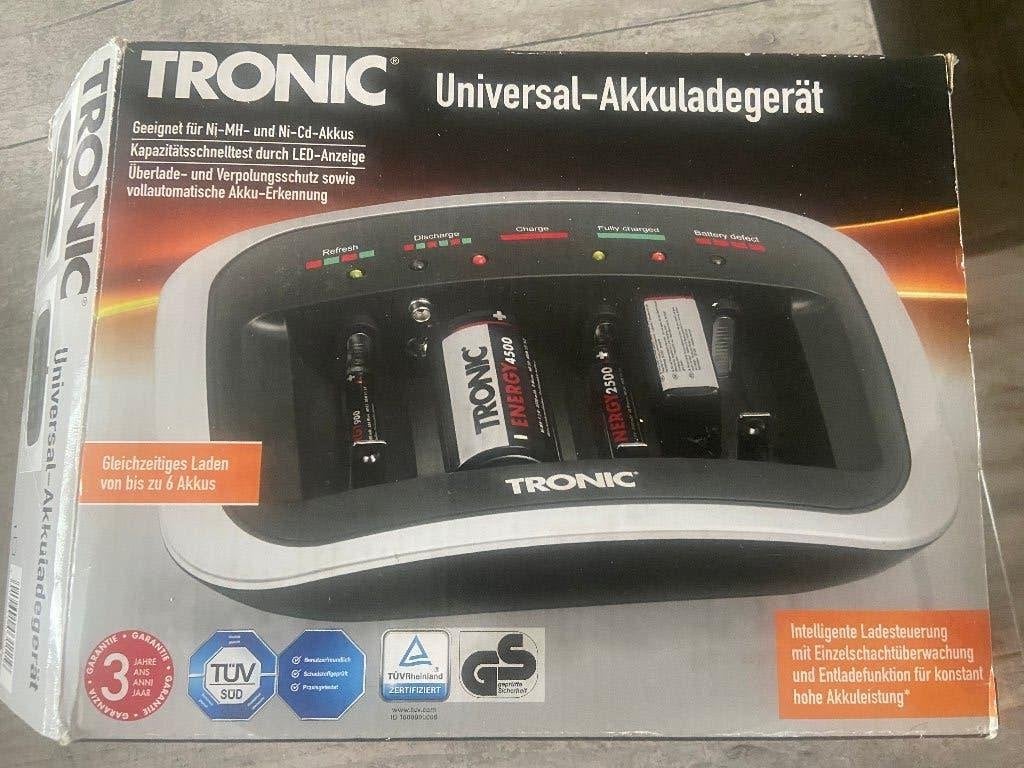 universele batterijoplader  merk: TRONIC, Ophalen of Verzenden, Zo goed als nieuw, Oplaadbaar