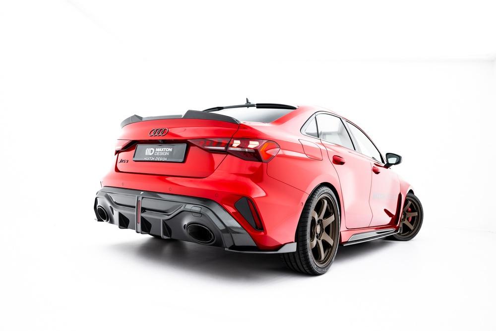 Carbon Voorlip sideskirt spoiler diffuser - RS3 Sedan 8Y 23+