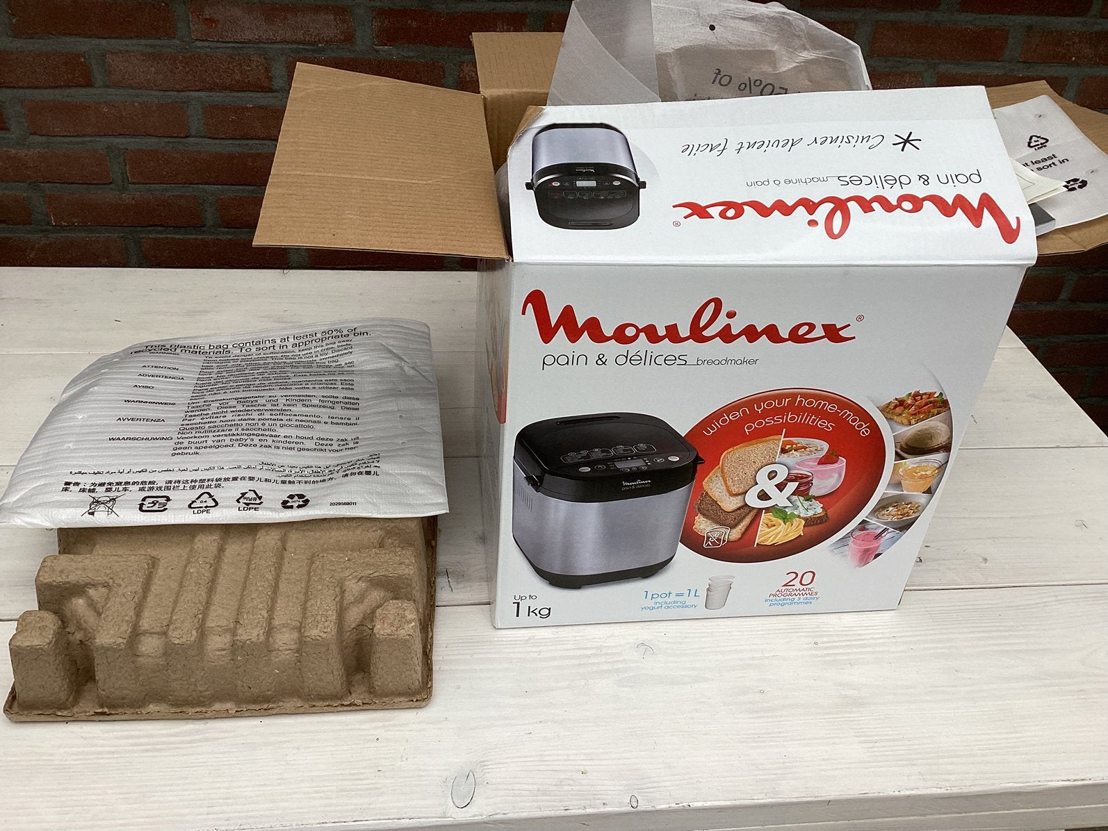 Moulinex broodbakmachine, Ophalen, Zo goed als nieuw