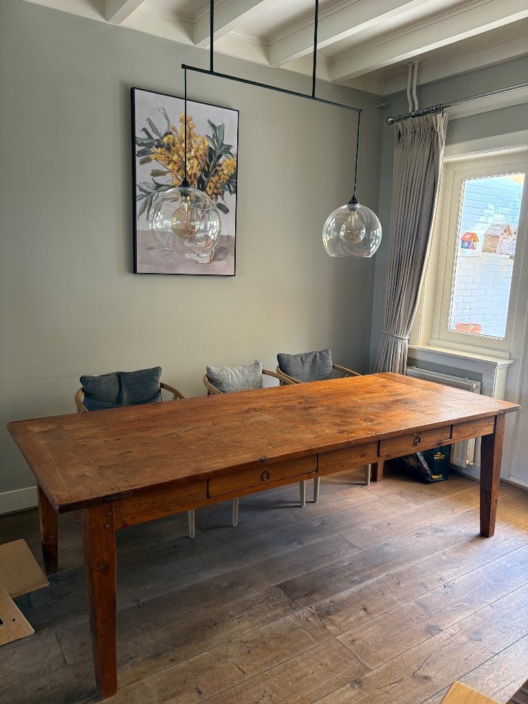 Koloniale eettafel, Ophalen, Gebruikt, 200 cm of meer, 50 tot 100 cm