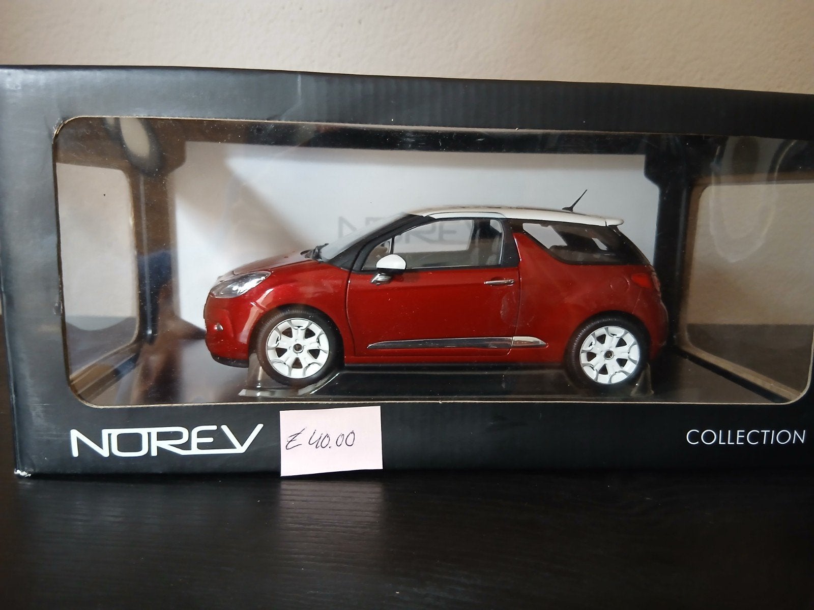 Norev Citroën DS3 Schaal 1:18 - Deuren/Motorkap Open, Hobby en Vrije tijd, Ophalen, Nieuw, Auto, Norev