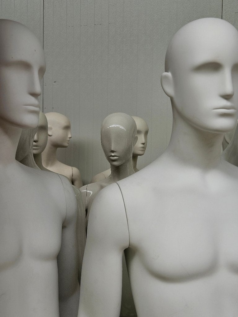 Mannequins wit man, vrouw, kind, Ophalen, Gebruikt