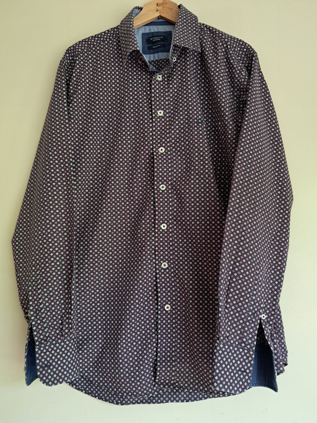 Giordano Heren overhemd - Regular Fit, Overige kleuren, Ophalen of Verzenden, Zo goed als nieuw, Giordano