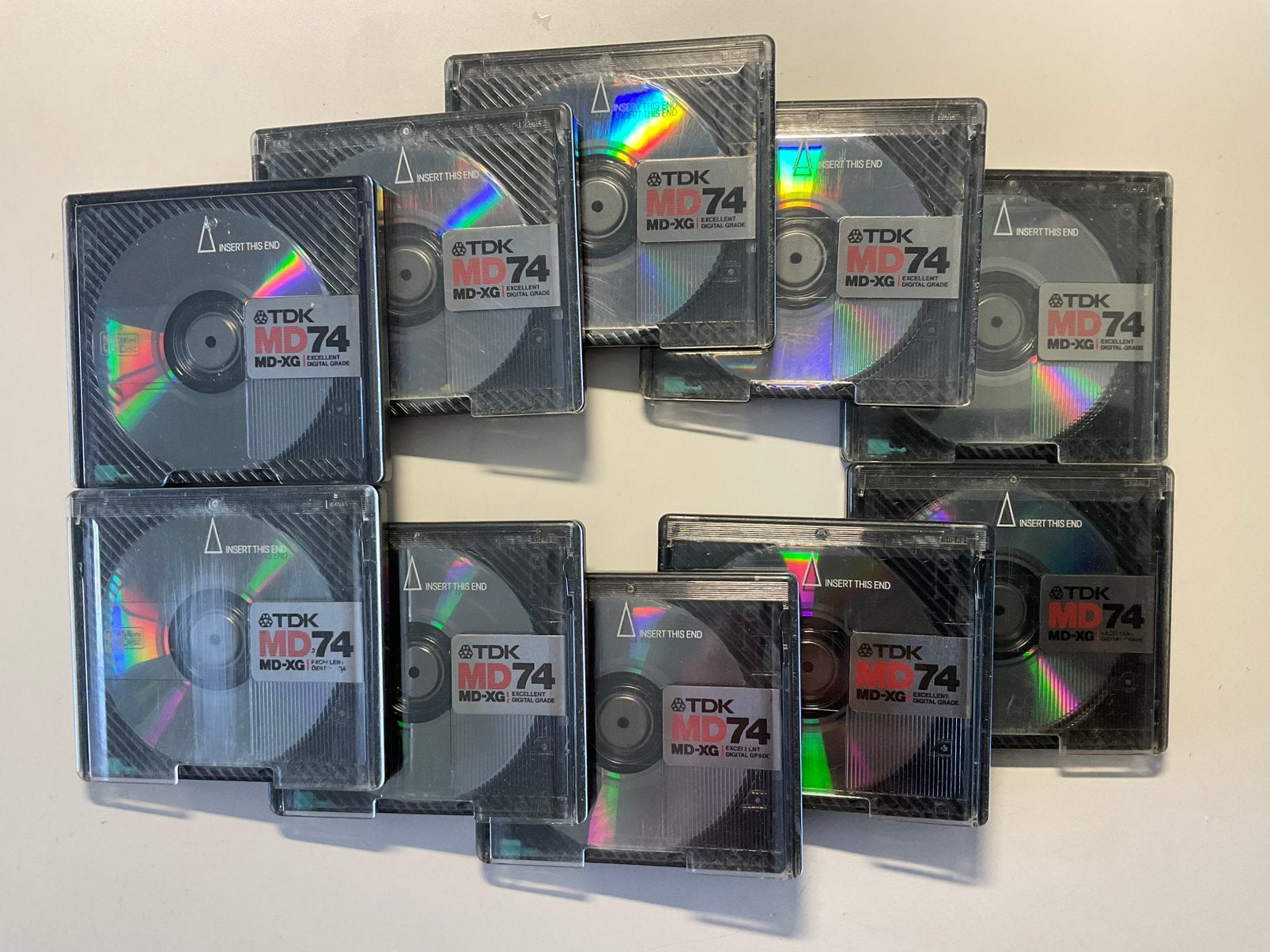Minidisc’s. TDK MD-XG 74. 10x als nieuw. 74 minuten, Ophalen of Verzenden, Discman