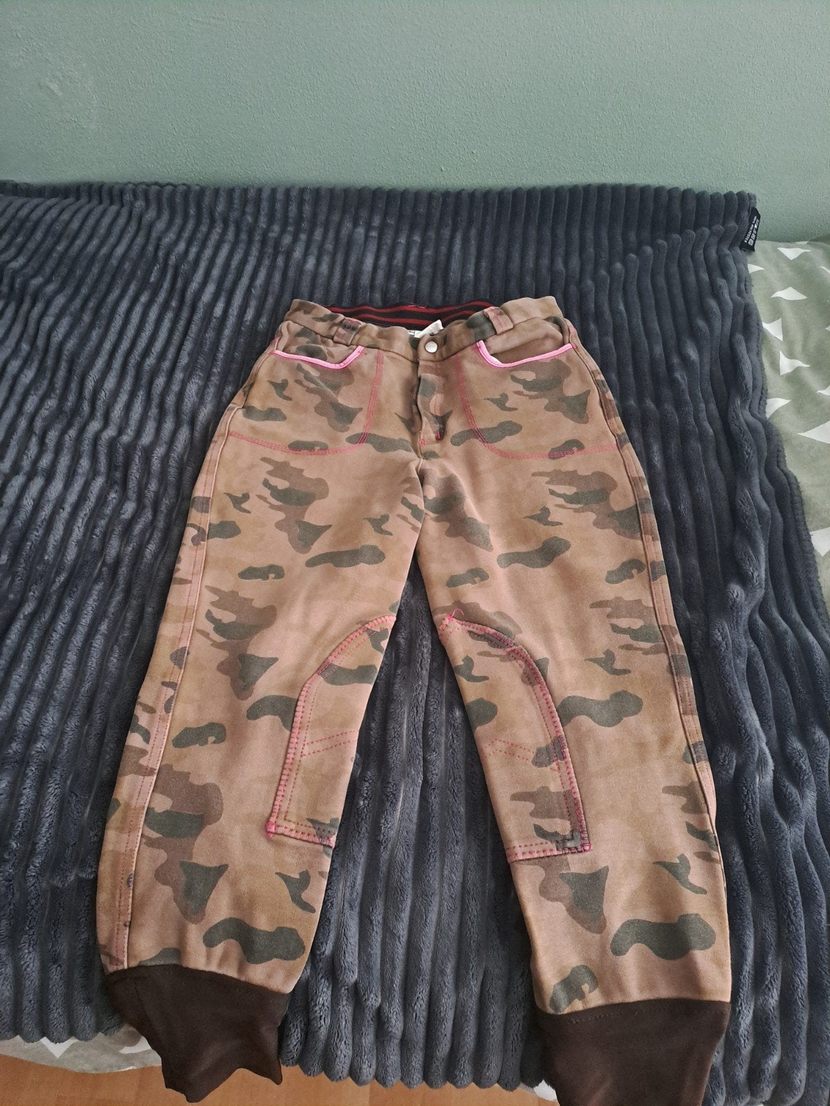 Camouflage paardrijbroek, Dieren en Toebehoren, Paardrijkleding, Ophalen of Verzenden, Gebruikt, Onderkleding