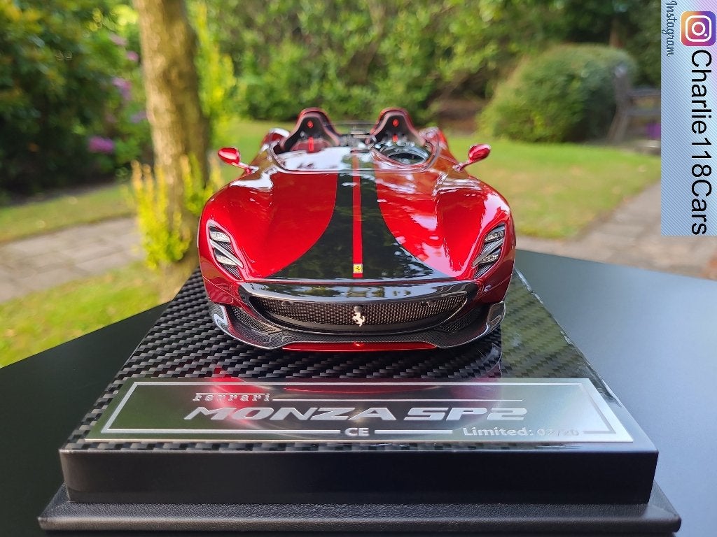 CE 1/18 Ferrari Monza SP2 – Rosso Magma, Ophalen of Verzenden, Nieuw, Overige merken