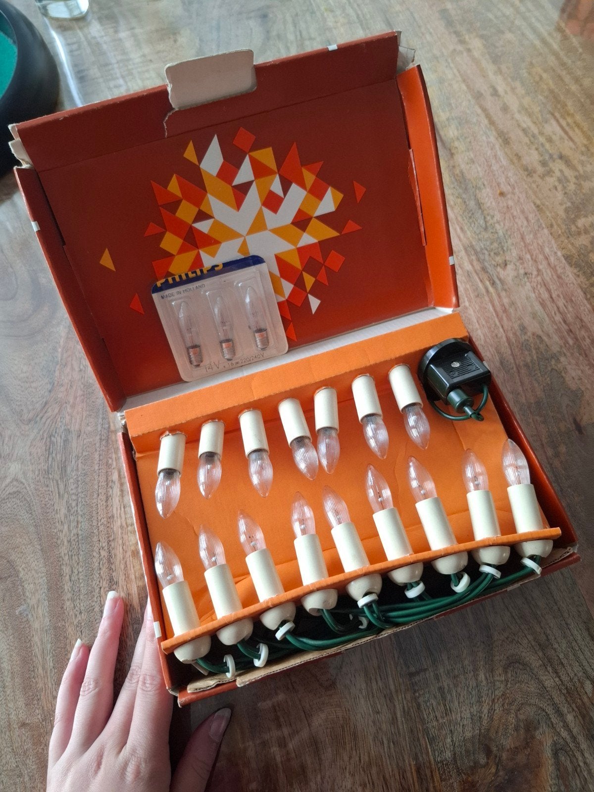 vintage Philips kerstverlichting compleet, Diversen, Ophalen of Verzenden, Gebruikt