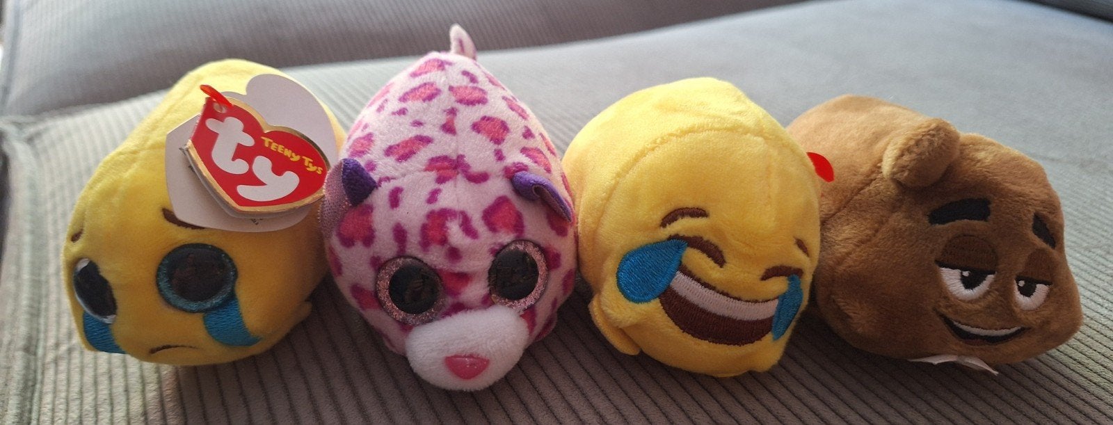 Ty Teeny Tys knuffels: emoji's en luipaard, Overige typen, Ophalen of Verzenden, Klein (minder dan 20 cm), Ty