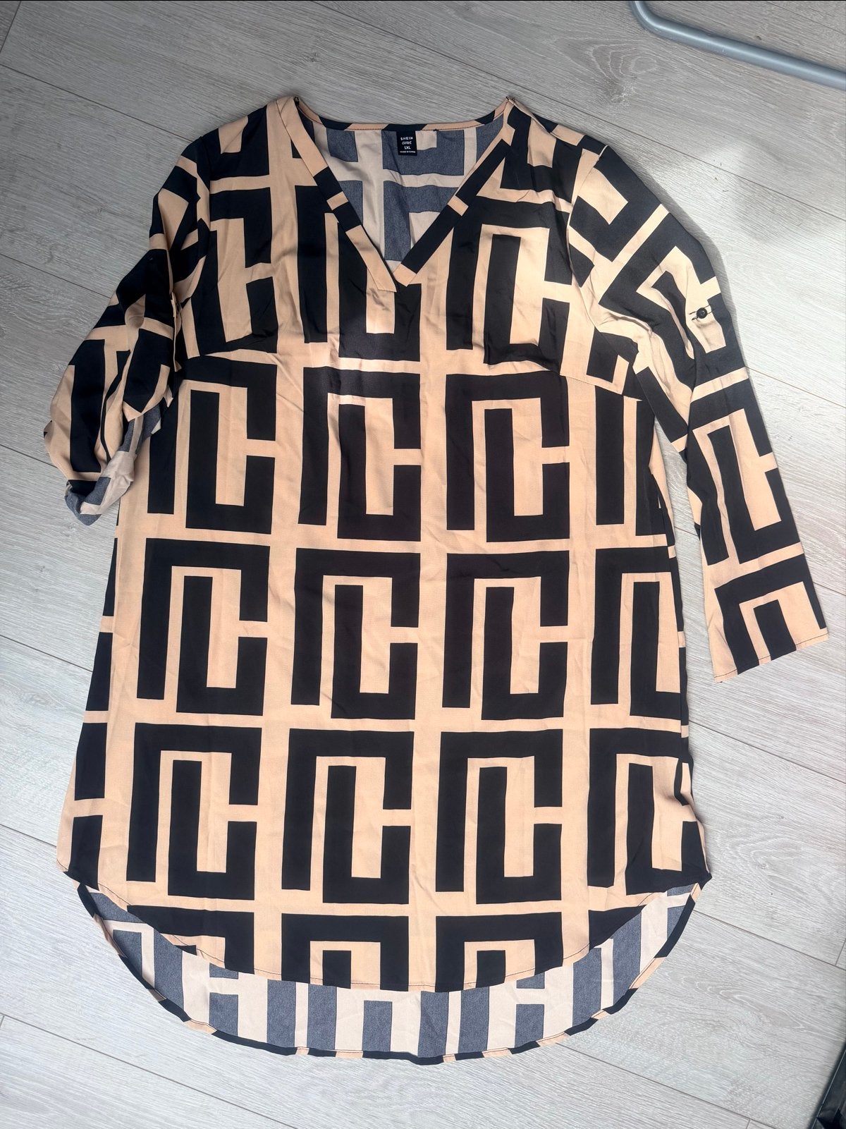 Mooie jurk/tuniek maat 1XL nieuw, Ophalen of Verzenden, Nieuw, Maat 46/48 (XL) of groter, Beige