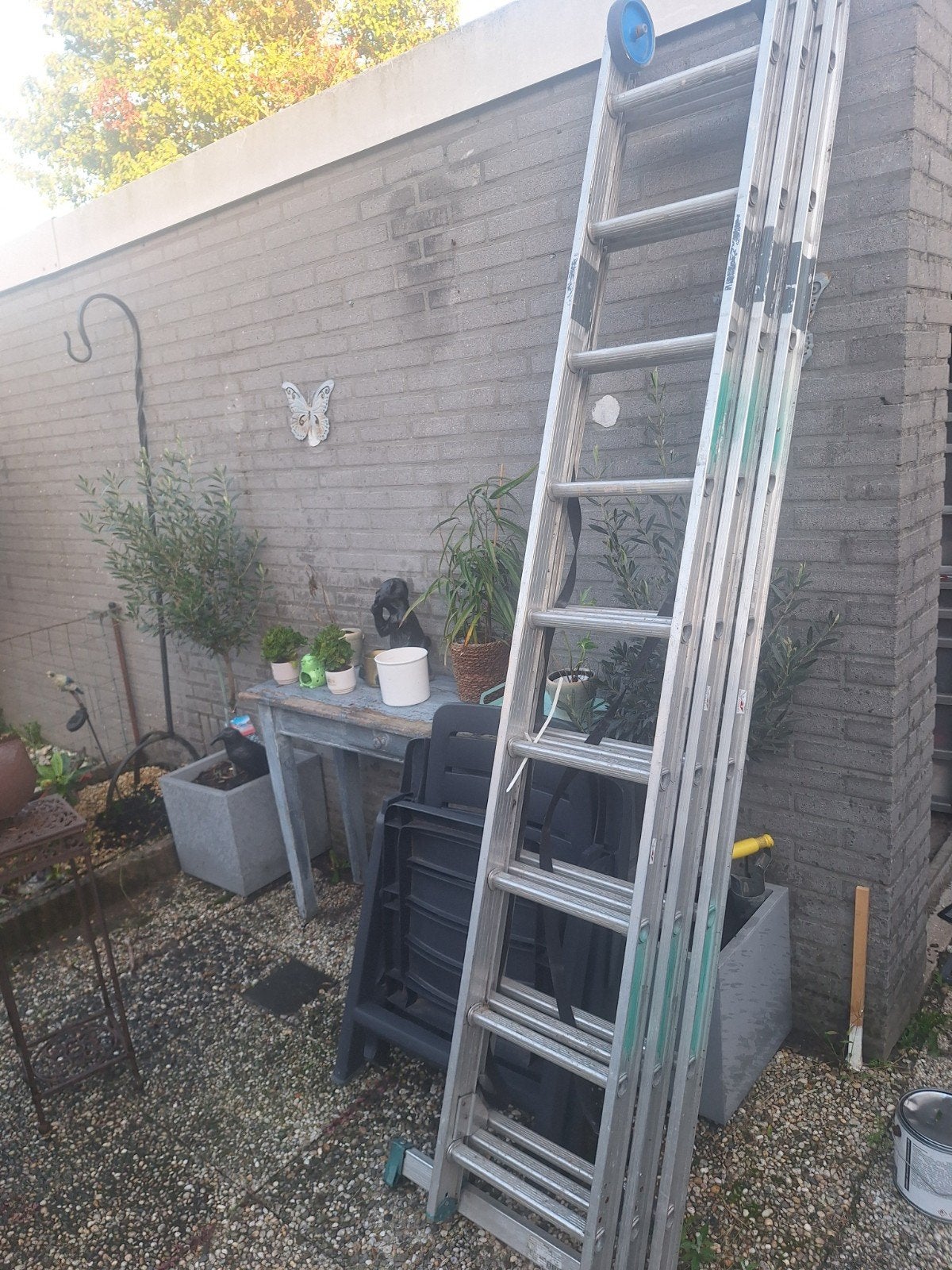 ladder 3 delig, Doe-het-zelf en Verbouw, Ophalen of Verzenden, Gebruikt, 4 meter of meer