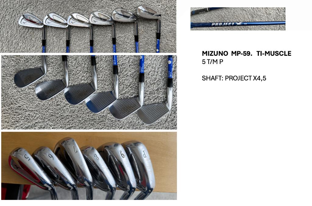 Mizuno MP-59 golfset, Sport en Fitness, Golf, Ophalen, Gebruikt, Set, Mizuno