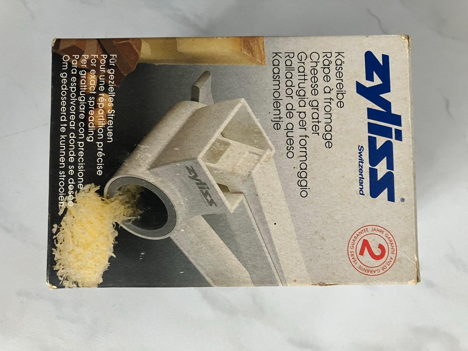 Zyliss Kaasmolentje - Kaasrasp - Handig en Compact, Kunststof, Ophalen of Verzenden, Wit, Overige merken