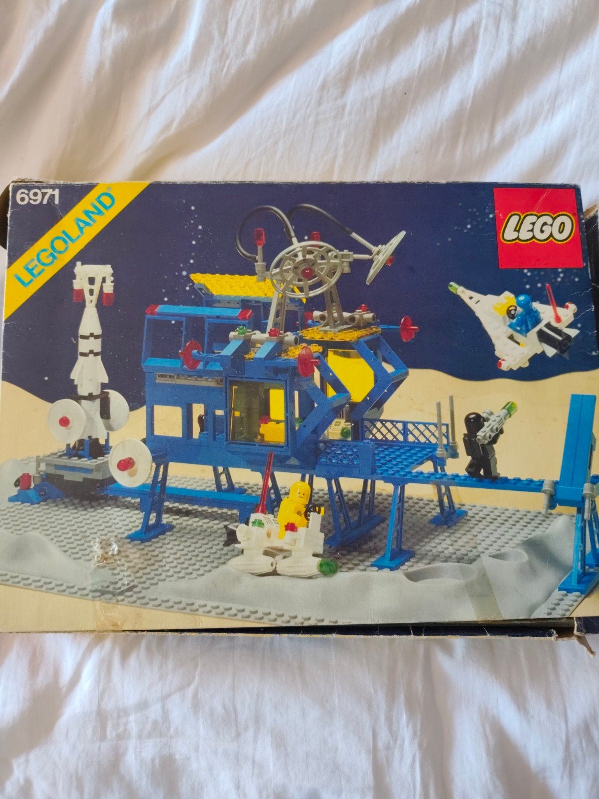 Vintage LEGO Legoland 6971 Intercept Base met doos en boekje, Kinderen en Baby's, Speelgoed | Duplo en Lego, Ophalen of Verzenden