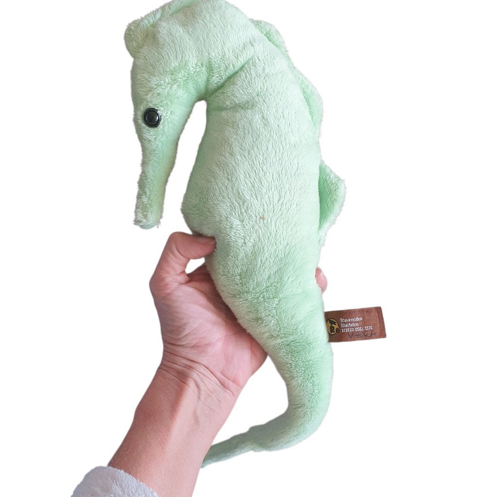 Zeepaard knuffel mintgroen Ravendsen Suma collection 35 cm, Groen, -, Ravendsen, -